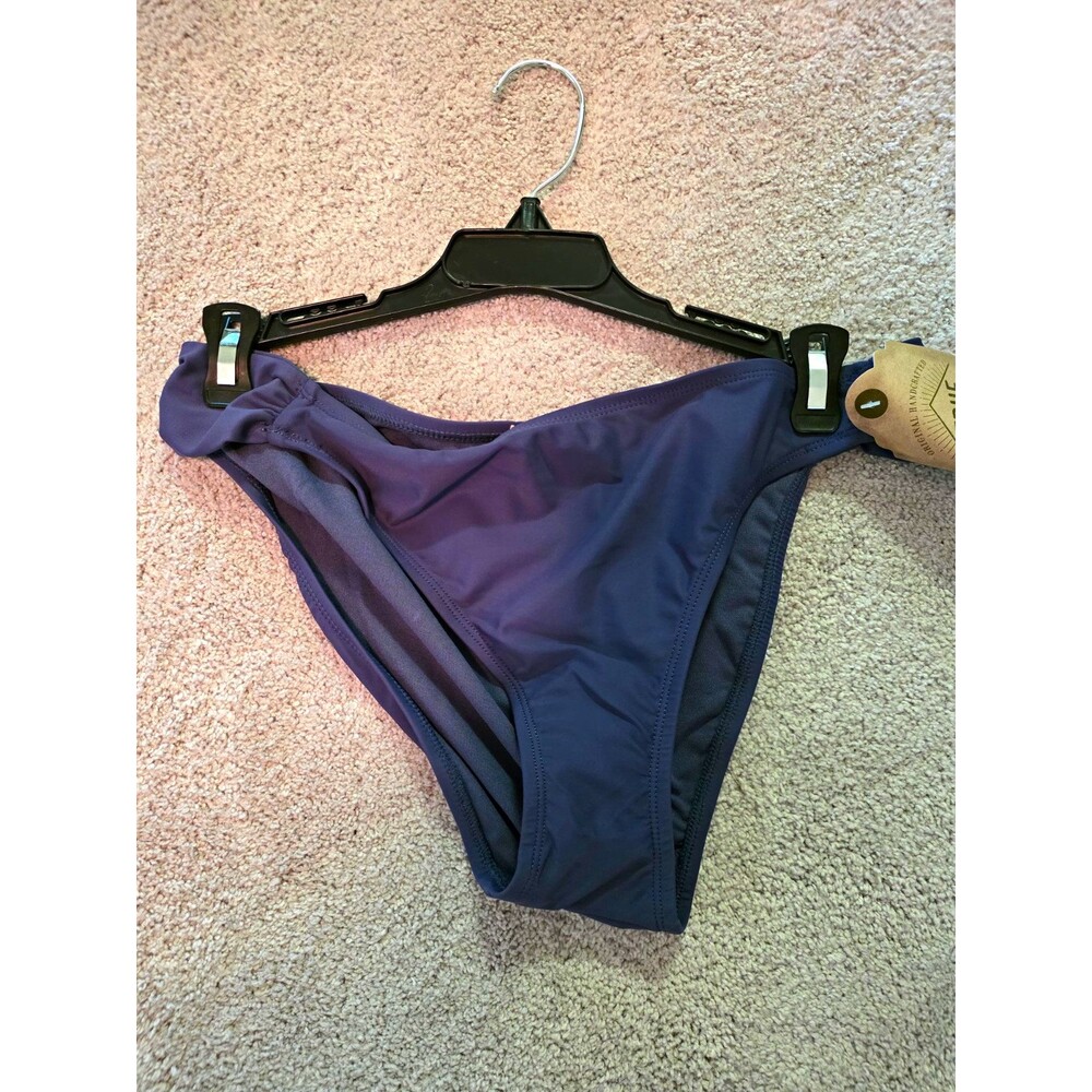 Belk Blue Solid Bikini Swim Bottom Women's XL Regular